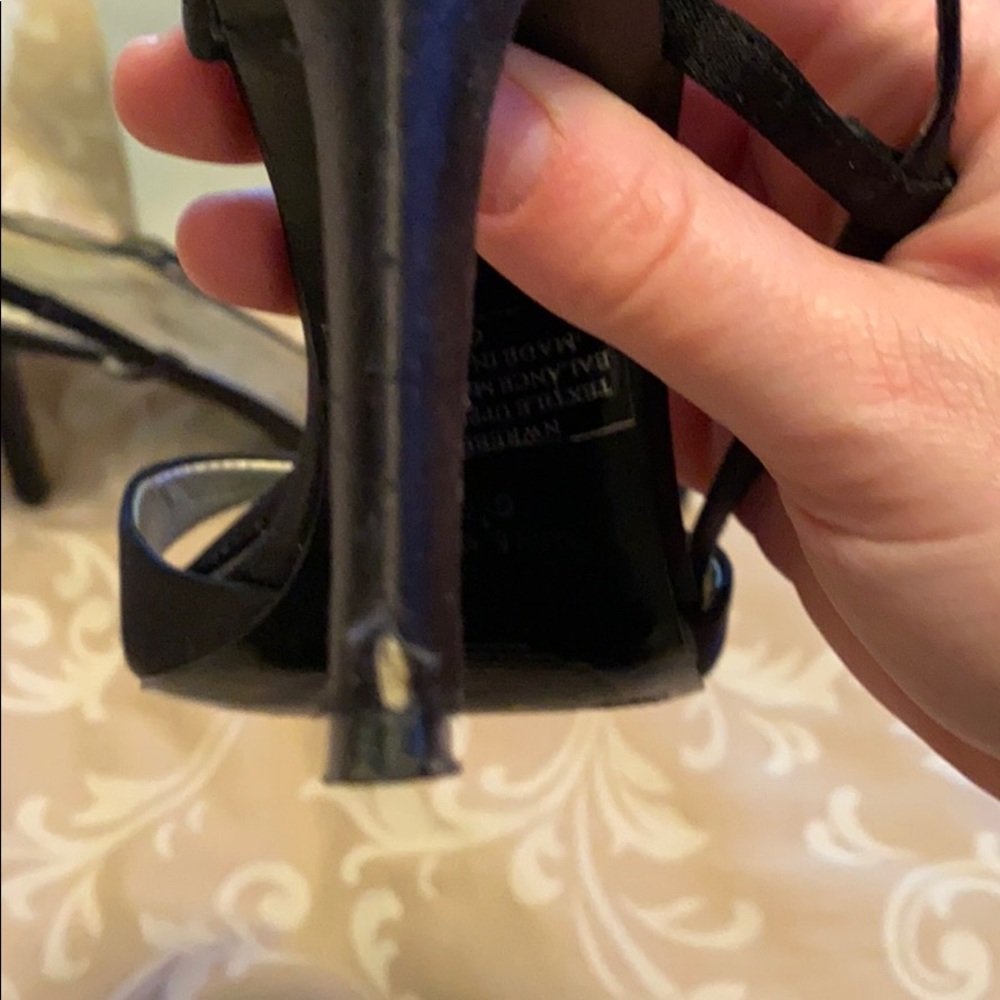 Nine West Silk Black Dress Heels - Picture 6 of 6
